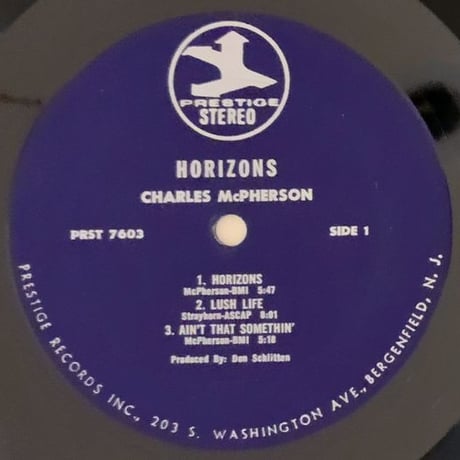 CHARLES McPHERSON - Horizons (PRESTIGE PRST7603)