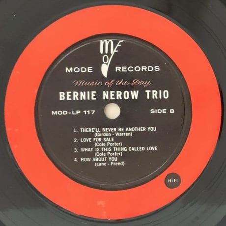 BERNIE NEROW - Bernie Nerow Trio (MODE MOD-LP-117)