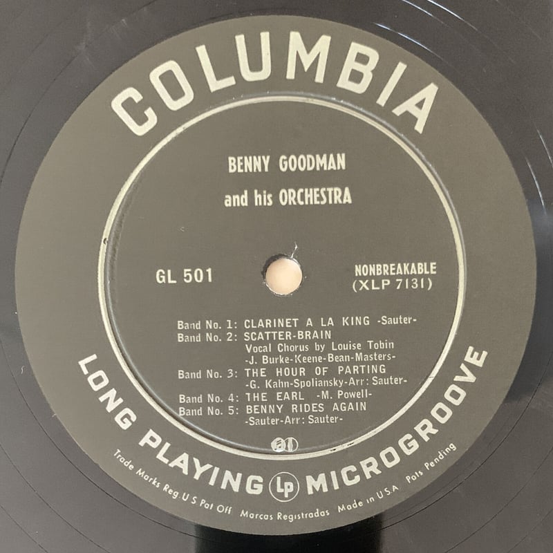 BENNY GOODMAN - And His Orchestra (COLUMBIA GL5