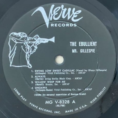 DIZZY GILLESPIE - The Ebullient Mr. Gillespie (VERVE MGV-8328)