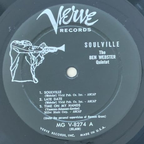 BEN WEBSTER - Soulville (VERVE MGV-8274)