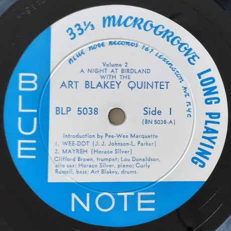 ART BLAKEY - a Night at Birdland Vol.2 (BLUE NOTE BLP5038)