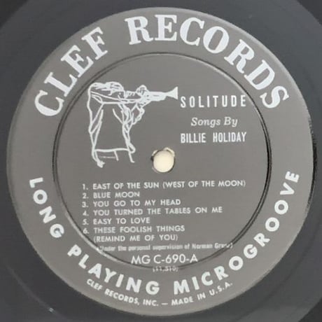 BILLIE HOLIDAY - Solitude (CLEF MGC-690)