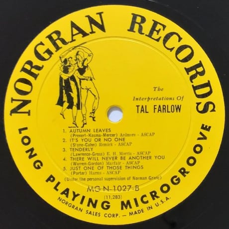 TAL FARLOW - The Interpretations Of (NORGRAN MGN-1027)