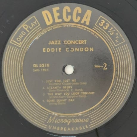EDDIE CONDON - Jazz Concert (DECCA DL5218)