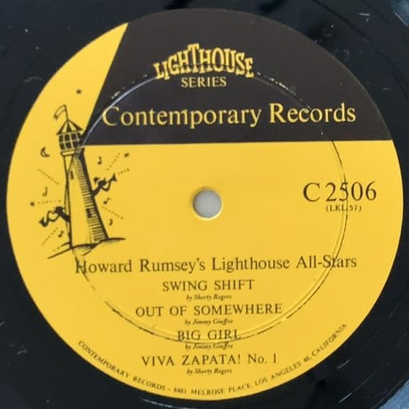 HOWARD RUMSEY - Howard Rumsey's Lighthouse All-Stars (CONTEMPORARY C2506)