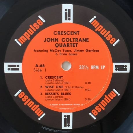 JOHN COLTRANE - Crescent (impulse! A-66)