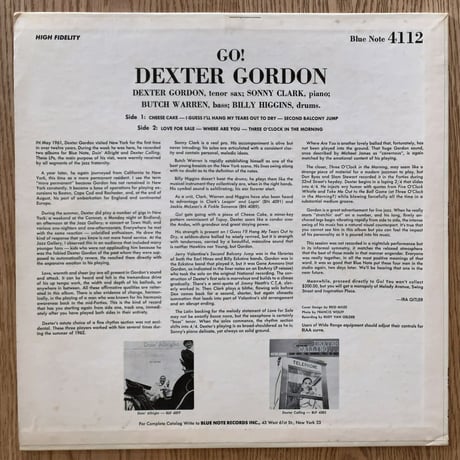 DEXTER GORDON - Go! (BLUE NOTE BLP4112)