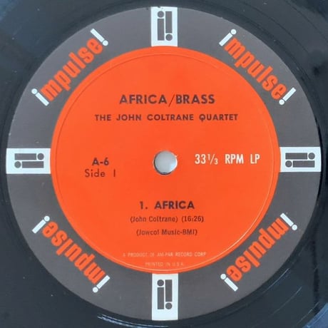 JOHN COLTRANE - Africa / Brass (impulse! A-6)
