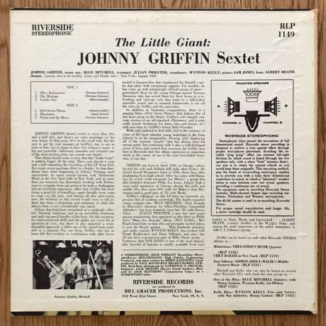 JOHNNY GRIFFIN - The Little Giant (RIVERSIDE RLP1149)