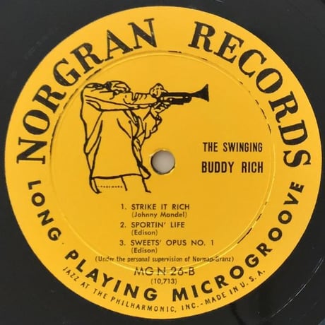 BUDDY RICH - The Swinging Buddy Rich (NORGRAN MGN-26)