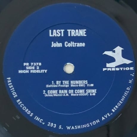 JOHN COLTRANE - The Last Trane (PRESTIGE PRST7378)
