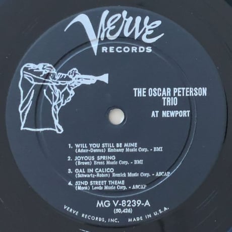 OSCAR PETERSON with ROY ELDRIDGE, SONNY STITT at Newport (VERVE MGV-8239)