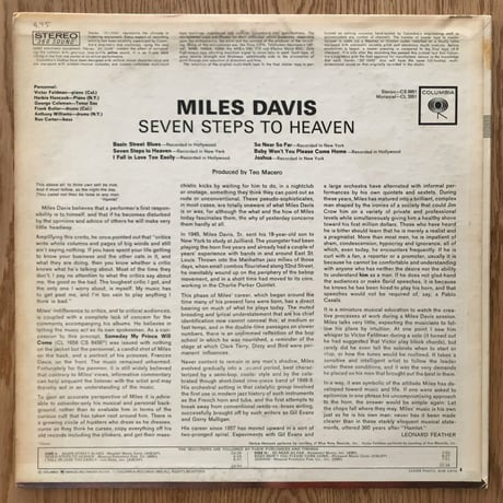 MILES DAVIS - Seven Steps to Heaven (COLUMBIA CS8851)
