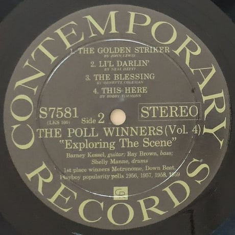 BARNEY KESSEL, SHELLY MANNE & RAY BROWN - Exploring The Scene! (CONTEMPORARY S7581)