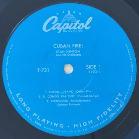 STAN KENTON - Cuban Fire! (CAPITOL T-731)