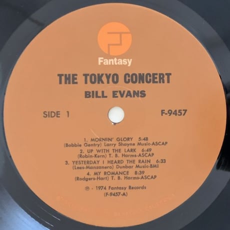 BILL EVANS - The Tokyo Concert (FANTASY F-9457)