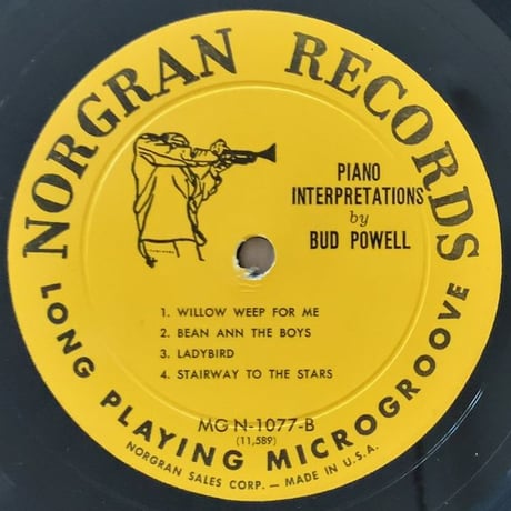 BUD POWELL - Piano Interpretations (NORGRAN MGN-1077)