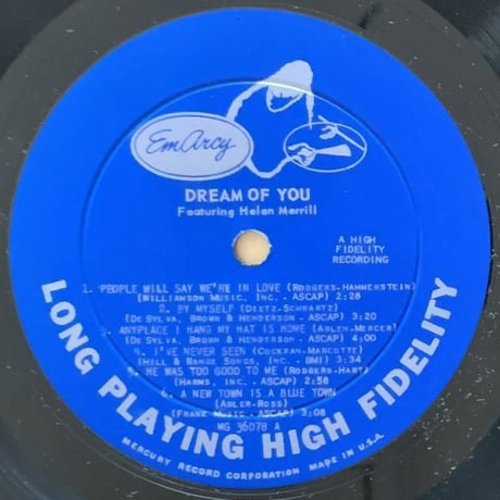 HELEN MERRILL - Dream of You (EMARCY MG36078)