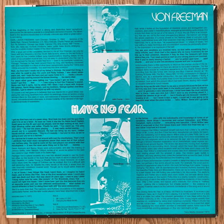VON FREEMAN - Have No Fear (NESSA N-6)
