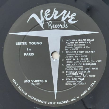 LESTER YOUNG - in Paris (VERVE MGV-8378)