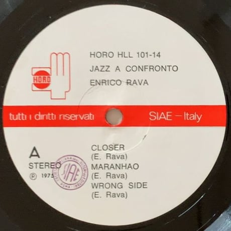ENRICO RAVA - Jazz a Confronto (HORO HLL101-14)