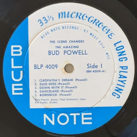 BUD POWELL - The Scene Changes (BLUE NOTE BLP4009)