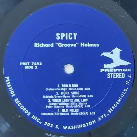 RICHARD "GROOVE" HOLMES - Spicy (PRESTIGE PRST7493)