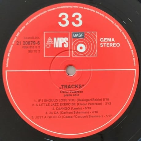 OSCAR PTERSON - Tracks (BASF/MPS 21 20879-6)