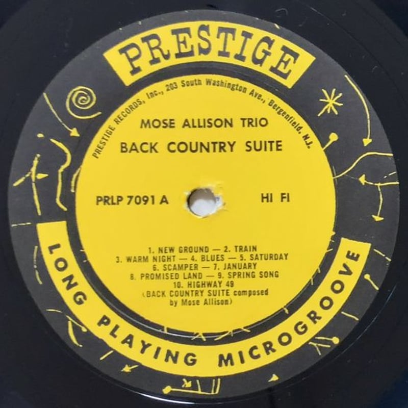 MOSE ALLISON - Back Country Suite (PRESTIGE PRL