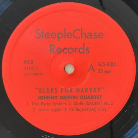 JOHNNY GRIFFIN - Blues For Harvey (STEEPLE CHASE SCS-1004)