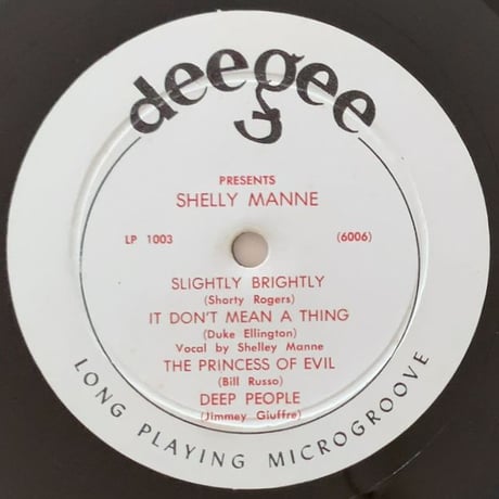SHELLY MANNE - Shelly Manne (DEE GEE LP-1003)