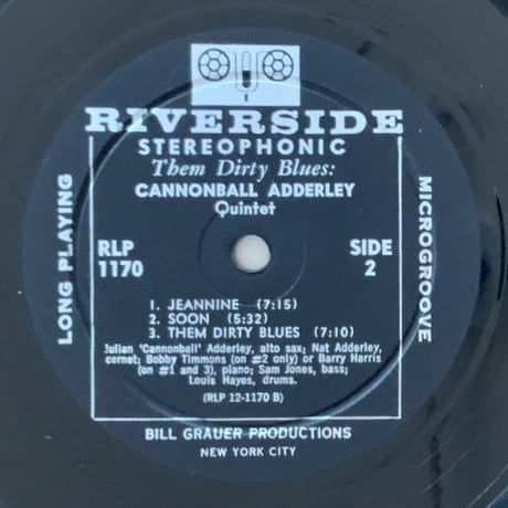 CANNONBALL ADDERLEY - Them Dirty Blues (RIVERSIDE RLP1170)