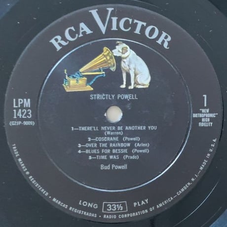 BUD POWELL - Strictly Powell (RCA VICTOR LPM1423)