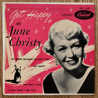 JUNE CHRISTY - Get Happy with (CAPITOL EAP1-448) 7inch EP