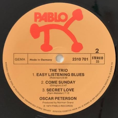 OSCAR PETERSON - The Trio (PABLO 2310 701)