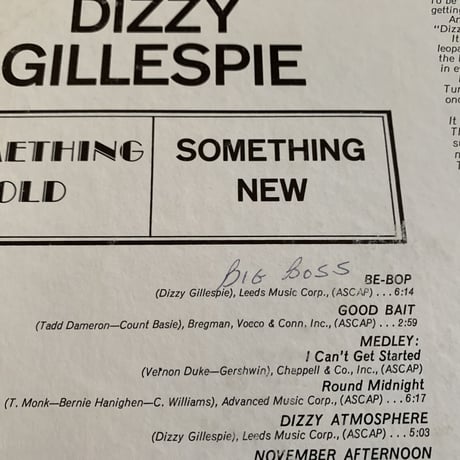DIZZY GILLESPIE - Something Old Something New (PHILIPS PHM200-091)