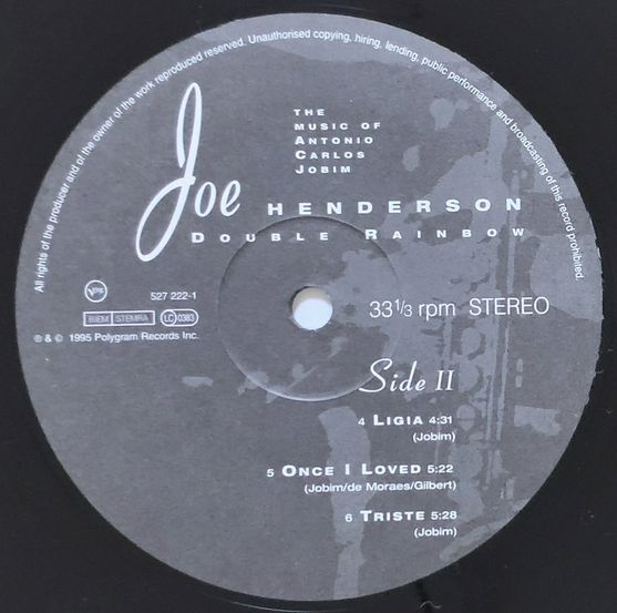 JOE HENDERSON - Double Rainbow (VERVE 527 222-1