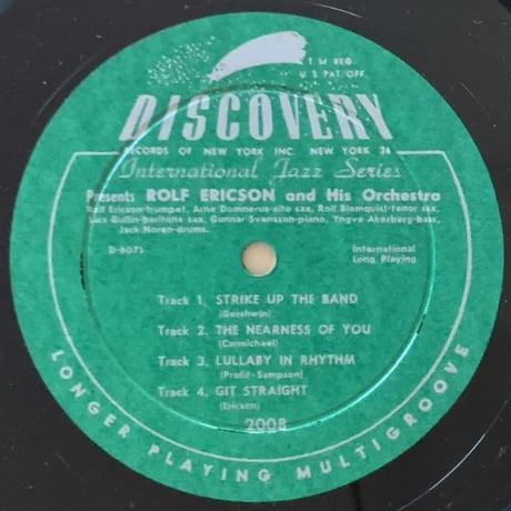 ROLF ERICSON - Swedish Pastry (DISCOVERY DL2008)