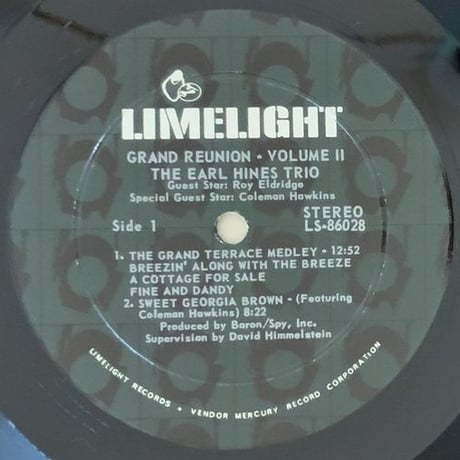EARL HINES - Grand Reunion (LIMELIGHT LS86020)