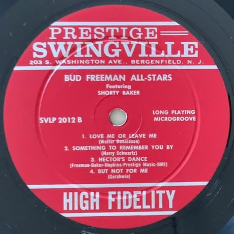 BUD FREEMAN - The Bud Freeman All-Stars (SWINGVILLE SVLP2012)