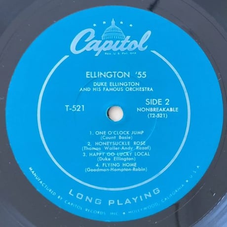 DUKE ELLINGTON - Ellington '55 (CAPITOL T-521)