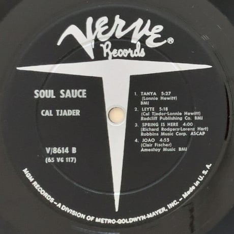 CAL TJADER - Soul Sauce (VERVE V/8614) Mono
