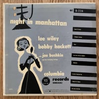 LEE WILEY - Night in Manhattan (COLUMBIA B-236) 7inch EP