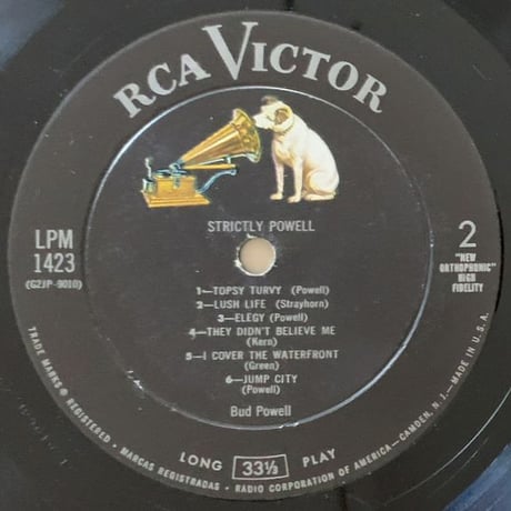 BUD POWELL - Strictly Powell (RCA VICTOR LPM1423)