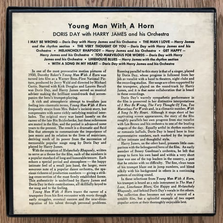 DORIS DAY & HARRY JAMES - Young Man with a Horn (COLUMBIA B-198) 7inch BOX