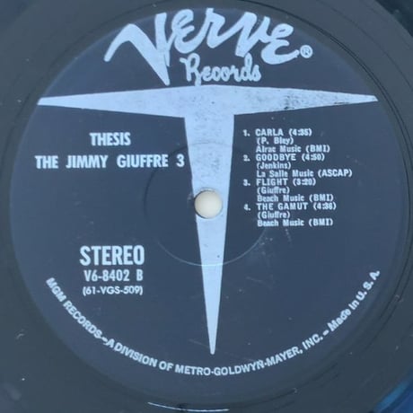 JIMMY GIUFFRE - Thesis (VERVE V6-8402)