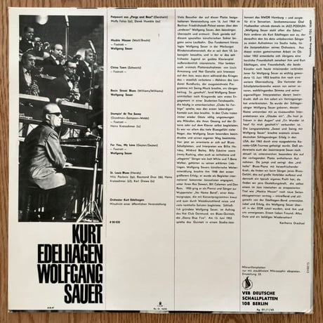 KURT EDELHAGEN / WOLFGANG SAUER - Kurt Edelhagen  Wolfgang Sauer (AMIGA NR.8 50 035)