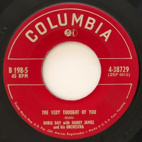 DORIS DAY & HARRY JAMES - Young Man with a Horn (COLUMBIA B-198) 7inch BOX