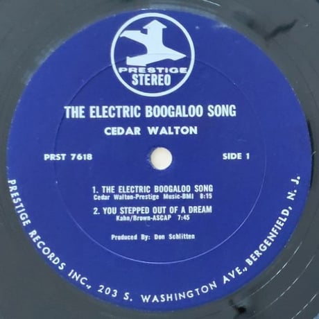 CEDAR WALTON - The Electric Boogaloo Song (PRESTIGE PRST7618)